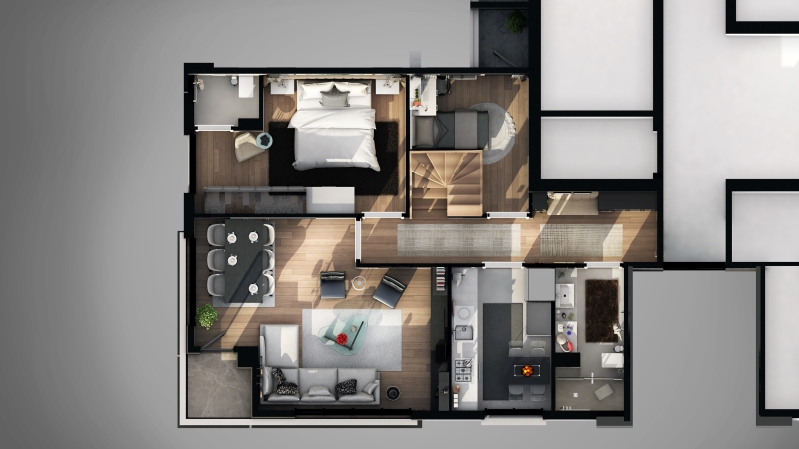 Plany mieszkań 3d – atrakcyjna forma prezentacji